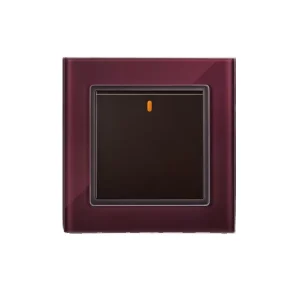 UK Standard Good Reputation Tempered Crystal Glass Electric Wall Switch 1gang 1 Way Switch Brand
