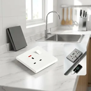 UK Standard Push Button Wall Light Switch 1/2/3/4 Gang 1/2/3 Way 16A IP20 Rated Doorbell Switch Neon