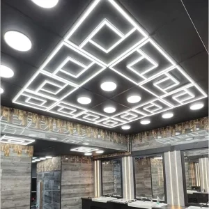 UKCA CE Aluminum Body Led Panel Guangdong Led Lighting Office Ceiling square Octagon Hexagon Led Frame Ceiling Panel Light