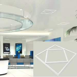 UKCA CE Aluminum Square LED Frame Panel Ceiling Light for Clothing Store and Office