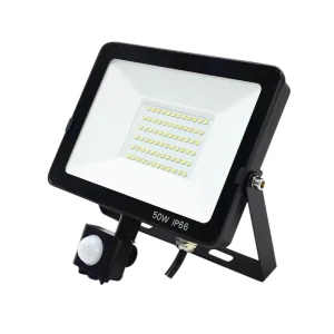 UKCA CE IP66 50W Sensor Floodlight for Garage Parking Lot Outdoor Security Lighting