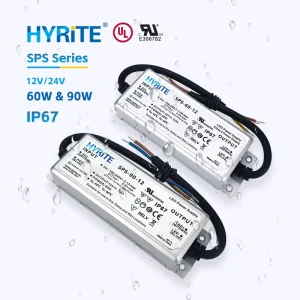 UL-Certified SMPS IP67 Waterproof 12V/24V LED Switching Power Supply 60W 90W AC-to-DC LED Driver