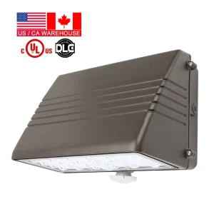 UL ETL DLC Certified 70W 125W 135W Outdoor LED Smart Wallpack Lights Aluminum Exterior Wall Light Outdoor PIR Sensor IP65