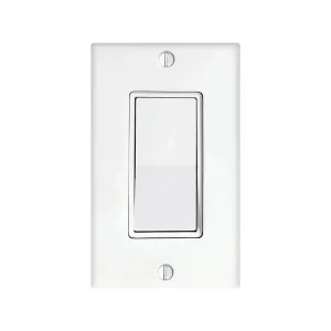 UL Listed 15A 120V-277V Single Pole Rocker Wall Switch for Electrical Lighting NFC Compatible
