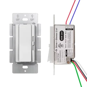 UL-Listed DC 24V 4A Driver Dimmer 2-in-1 Constant-Voltage 96W PWM-Output LED Driver for Architectural Lighting
