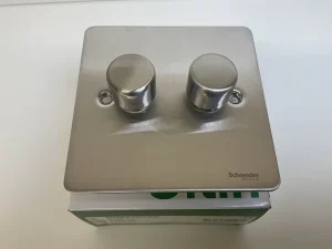 ULTIMATE Universal Dimmer Stainless Steel 2 Gang GU6222CSS