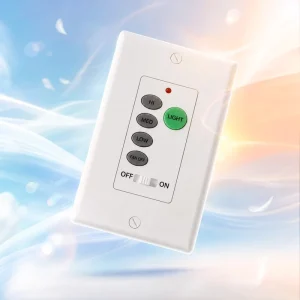 US 118 Single-Pole AC Wall Switch Fixed-Code 3-Speed Dimming Ceiling Fan Controller 110V-120V BY061 5