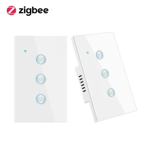 US/AU 1/2/3-Gang Glass Panel Zigbee Smart Light Wall Switch