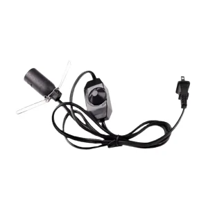 US Plug E12 E14 Lamp Holder with Dimmer Switch Corded Light Bulb Socket Pendant Light Cord for Salt Lamp DIY Lighting