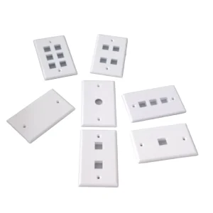 US Standard 15A 125V 2 Gang Light Toggle Switch 16mm Hole Wall Outlet Plate Cover