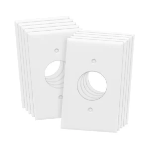 US Standard 15A 125V 2 Gang Light Toggle Switch Wall Outlet Plate Cover Plastic