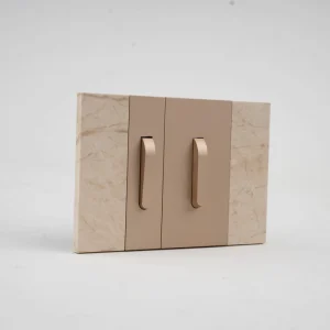 US Standard Wall Switch Socket Walnut Wood Grain Bronze Ball Toggle KLASS 118 Type Luxury Hotel Villa Design