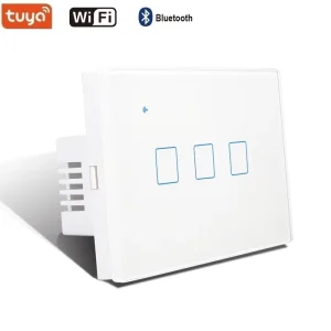 US Standard WiFi Wall Switch 1 2 3 4-Gang Glass Panel Light Smart Switch App Remote Control for Smart Home