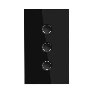US WiFi Tempered Glass Smart Home Touch Light Switch 1/2/3/4 Gang No Neutral Wire App Remote Control Google Alexa Compatible
