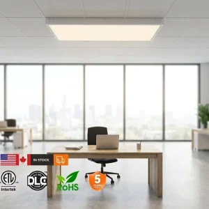 USA Market 2×4 LED Panel Light AC 0 10V Dimmable 600x1200mm Surface Mount Flat Ceiling Lamp 50W for Home Office Modern