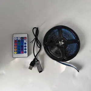 USB 5V IP67 Waterproof Smart Flexible SMD5050 RGB LED Strip Light with App and Remote Control for Theme Park Use