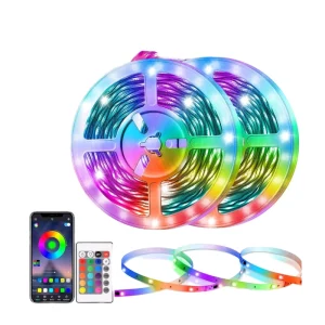 USB 5V RGB Smart Strip Light 5050 30 LEDs/m Seven-Color Bluetooth Controlled