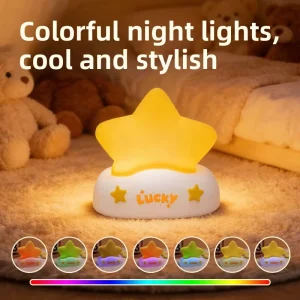 USB-Charged Star Night Light with RGB, Remote Voice Control and White Noise