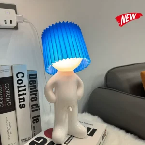 USB Charging Creative Night Light MR P Shy Desk Lamp Shy Boy Novelty Gift Bedside Table Lamp