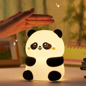 USB Charging Panda Night Light, Colorful Bedside Lamp