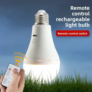 USB Charging Spiral Shape Rechargeable Dimmable Remote Control Outdoor Stall Night Market Camping Fishing Model 3.7V LED Bulb