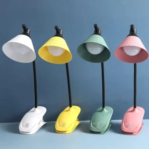 USB Clip Rechargeable Desk Lamp with Touch Switch LED Table Lamp for Parties and Events