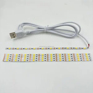 USB DC 5V 4mm Width 5V USB LED Strips with 1 Meter Long USB Cable