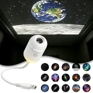 USB Galaxy Projector Star Light Aurora Mini Night Light LED Bedroom Room Decor Adjustable Focus RGB OEM ODM Manufacturer