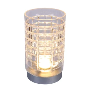 USB LED Aurora Night Light with Flexible Ocean Wave Ripple Pattern, Multicolor Glass, 3500K Warm White