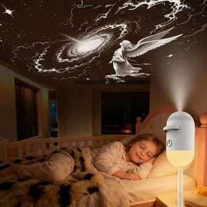 USB Planetarium Galaxy Moon Projection Lamp Kids Starry Romantic LED Ambient Ceiling Room Projector Night Lights for Bedroom Car