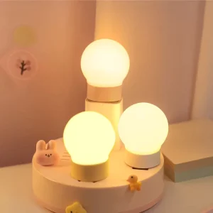 USB Plug-In Soft Silicone Sphere Night Light, Battery-Free Bedside Sleep Lamp
