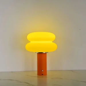 USB Plug in Aluminum Wireless Rechargeable Colorful Touch Dimming Desk Lamp Home Decorative Bedside LED Table Lamp 3CCT