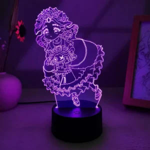 USB-Powered Modern 3D Illusion Night Light Warm Color-Changing LED Lamp