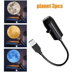 USB-Powered Rotatable Halloween and Christmas Projector Light for Wall, Ceiling, and Room Decoration