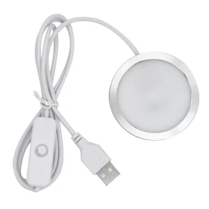 USB RGB LED Cabinet Puck Light with Remote Control for Shelf Lighting and DIY Model Lamp Kits