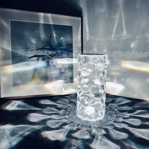 USB Rechargeable Crystal Night Light 7 Color LED Ambient Lamp for Bedroom Bar Restaurant