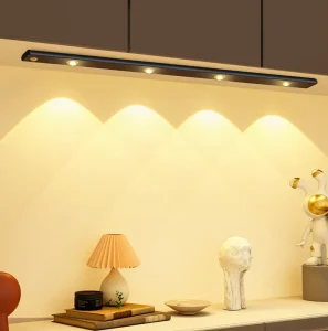 USB Rechargeable Dimmable Motion Sensor Under-Counter Cabinet Lights Plastic