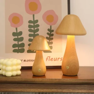 USB Rechargeable Dimmable Mushroom LED Night Light for Kids Bedroom