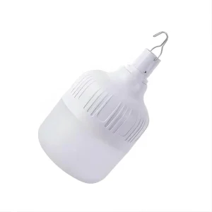 USB Rechargeable E27 LED Bulb Emergency Light Battery Portable Outdoor Camping Garden Use 20 50W 6000K Daylight Aluminum+PC