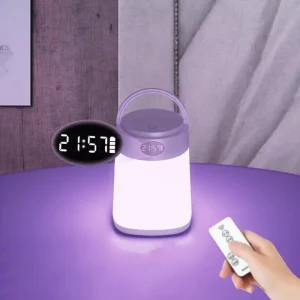 USB-Rechargeable LED Camping Table Lamp, Remote Control, Adjustable Flexible E26