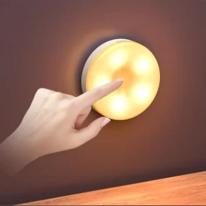 USB Rechargeable LED Closet Light Modern Puck Remote Control Dimmable Cabinet Lighting Magnet Stick On Battery Wireless Design