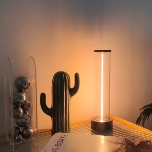 USB Rechargeable LED Night Light Magnetic Base 3 Brightness Levels Dimmable Table Lamp Flexible for Bedroom Office Home Decor