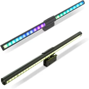 USB Rechargeable LED Office Lamp with Touch Control for Laptop and Computer Screens