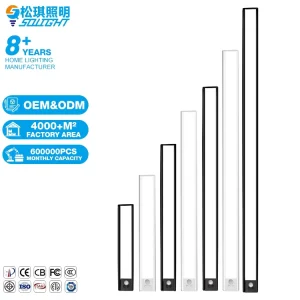 USB Rechargeable Magnetic Wall Motion Sensor Night Lamp Warodrobe Light Under Led Cabinet Lights