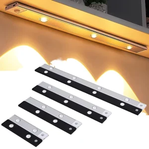 USB-Rechargeable PIR Motion Sensor LED Night Light, Magnetic, for Kitchen, Closet, Corridor