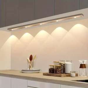 USB Rechargeable PVC 2W Wall-Mounted Cabinet Light with Motion Sensor for Indoor Use