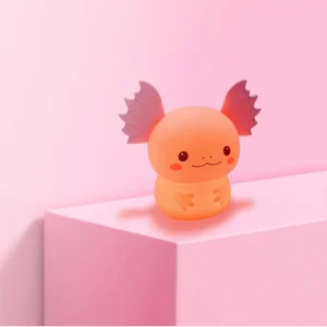 USB Rechargeable RGB Axolotl Bedside Night Light with Warm White Light