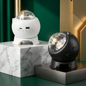 USB Rechargeable RGB Star Projector Night Light with Music Speaker and Remote Control