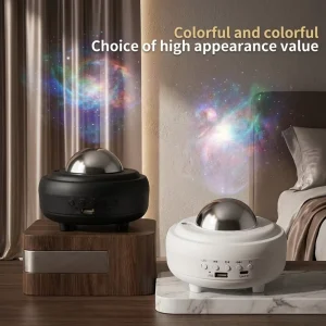 USB Rechargeable RGB Star and Galaxy Projector Night Light with Remote Control