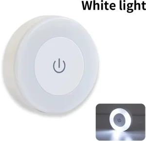 USB Rechargeable Sensor Control Dimming LED 2700K Warm White Battery Included Mini Night Light Modern Style Plastic Wall Mount